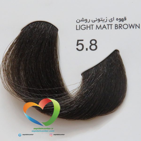 رنگ موی بدون آمونیاک پیکشن شماره 5.8 قهوه ای زیتونی روشن Piction COLOR Light Matt Brown