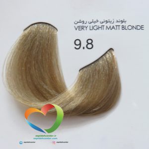 رنگ موی بدون آمونیاک پیکشن شماره 9.8 بلوند زیتونی خیلی روشن Piction COLOR Very Light Matt Blonde