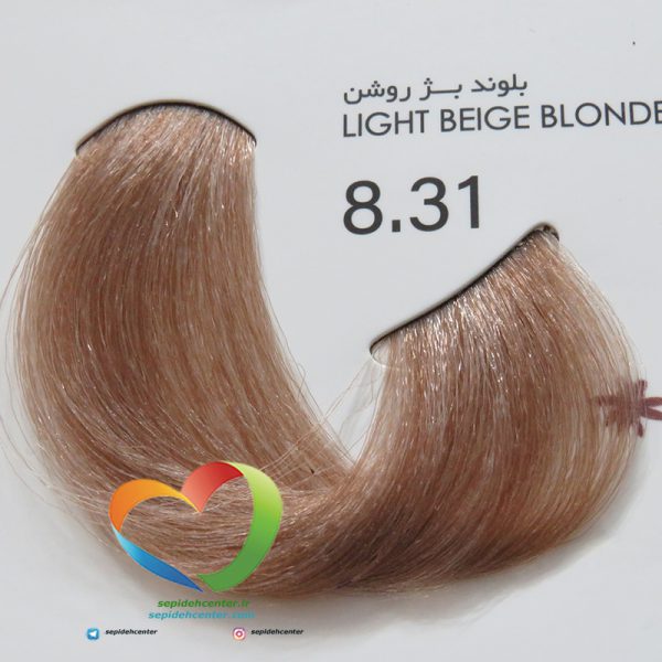 رنگ موی بدون آمونیاک پیکشن شماره 8.31 بلوند بژ روشن Piction COLOR Light Beige Blonde