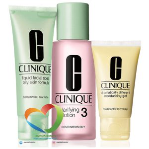 ست سه مرحله ای پوست مختلط تا چرب کلینیک Clinique SkinType 3