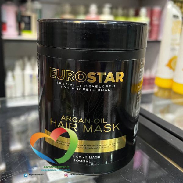 ماسک آرگان یورواستار EUROSTAR Argan hair mask حجم 1000میلی لیتر