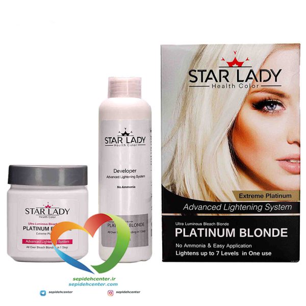 دکو کرم پلاتینه بلوندر استارلیدی STARLADY platinum blonde حجم 250 میل