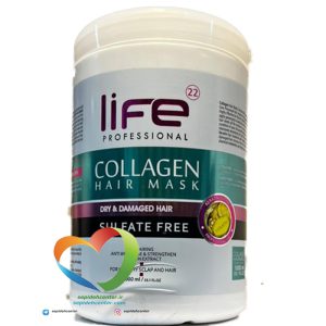 ماسک مو کلاژن لایف life Collagen hair mask حجم 1000میلی لیتر