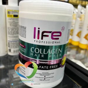 ماسک مو کلاژن لایف life Collagen hair mask حجم 1000میلی لیتر