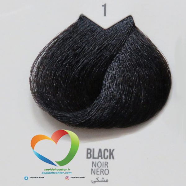 رنگ موی ماکادامیا شماره 1 مشکی طبیعی Hair Color MACADAMIA Black 1