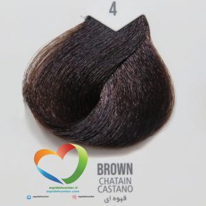 رنگ موی ماکادامیا شماره 4 قهوه ای طبیعی Hair Color MACADAMIA Medium Brown 4