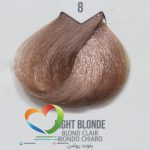 رنگ موی ماکادامیا شماره 8 بلوند روشن طبیعی Hair Color MACADAMIA Light Blonde