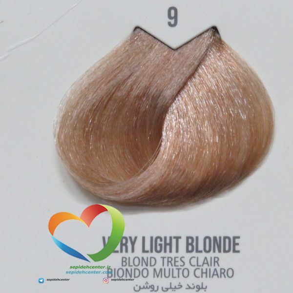 رنگ موی ماکادامیا شماره 9 بلوند خیلی روشن طبیعی Hair Color MACADAMIA Very Light Blonde