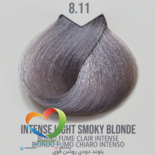 رنگ موی ماکادمیا شماره 8.11 بلوند دودی روشن قوی Hair Color MACADAMIA Intense Light Smoky Blonde