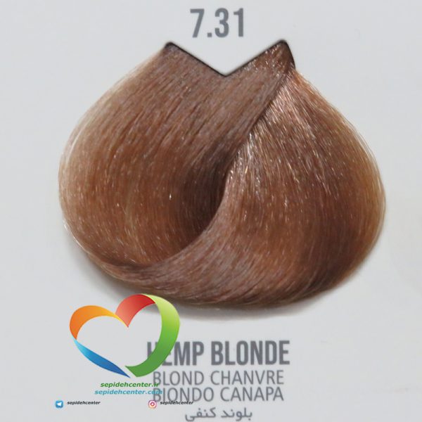 رنگ موی ماکادمیا شماره 7.31 بلوند کنفی Hair Color MACADAMIA Hemp Blonde