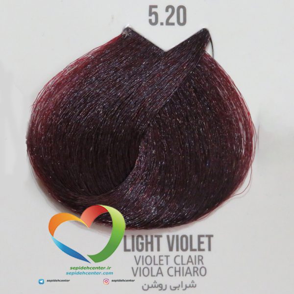 رنگ موی ماکادمیا شماره 5.20 شرابی روشن Hair Color MACADAMIA Light Violet