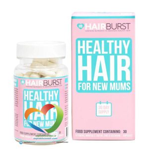 مکمل تقویت موی هیربرست مناسب دوران بارداری Hair Burst Healthy Hairs For New Mums حاوی 30 عدد