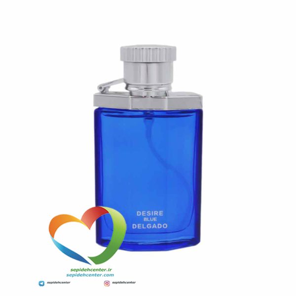 ادکلن جیبی مردانه دلگادو مدل دیزایر بلو perfume Delgado DESIRE BLUE حجم ۲۵ میل