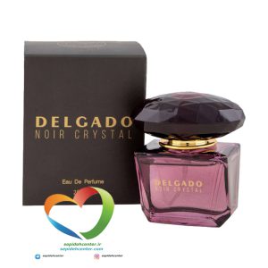 ادکلن جیبی زنانه دلگادو مدل ورساچه کریستال نویر Delgado women's pocket perfume CRYSTAL NOIR حجم 25 میل