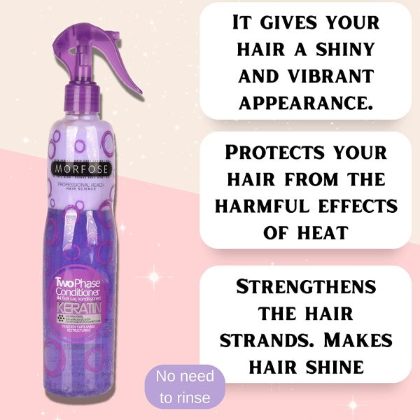 اسپری دو فاز مورفوس حاوی کراتین Morfose Two-phase spray Keratin حجم 400 میل