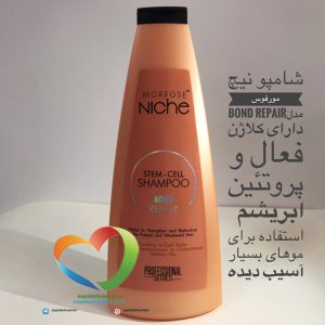 شامپو نیچ مورفوس مخصوص مو ضیف حساس Morfose Shampoo niche bond repair حجم 400 میل
