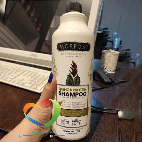 شامپو بدون سولفات مورفوس مدل پروتئین کینوا Morfose Shampoo QUINOA PROTEIN حجم 1000 میل