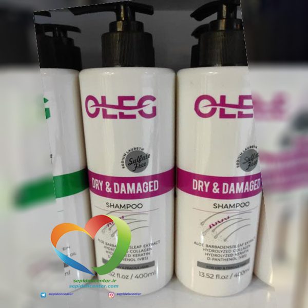 شامپو موهای خشک و آسیب دیده اولگ OLEG Dry Damaged Shampoo حجم 400 میل