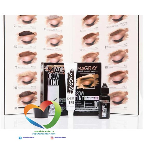 کیت رنگ ابرو ماگرای شماره 3.0 قهوه ای تیره Magray Brow Tint Eyebrow Dark Brown