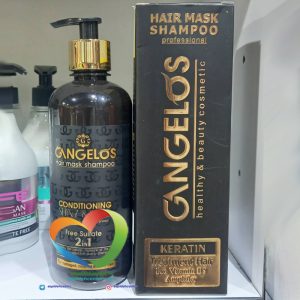 شامپو ماسک مو کراتینه فری سولفات گانگلوس Gangelos Hair mask Shampoo 2in1 حجم 500 میل