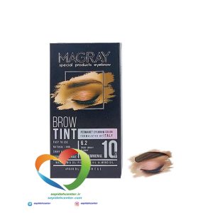 کیت رنگ ابرو ماگرای شماره 6.2 بلوند دودی تیره Magray Brow Tint Eyebrow Dark Smoky Blonde