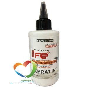 ماسک مو لایف بدون آبکشی پروتئین شیر life hair mask حجم 300 میلی لیتر