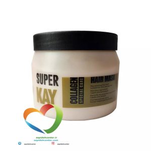 ماسک مو کاسه ای کلاژن سوپرکی SUPER KAY COLLAGEN CARE HAIR MASK حجم 500 میلی