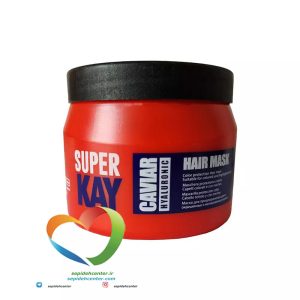 ماسک مو کاسه ای خاویار سوپرکی SUPER KAY COLLAGEN CAVIAR HAIR MASK حجم 500 میلی