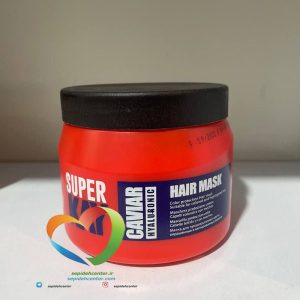 ماسک مو کاسه ای خاویار سوپرکی SUPER KAY COLLAGEN CAVIAR HAIR MASK حجم 500 میلی