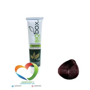رنگ موی حرفه ای بیوداکس شماره RV4 انگوری تیره 5.65 BioDox COLOR Dark Red Violet