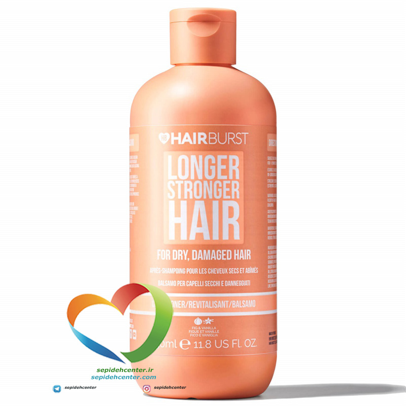 شامپو Hairburst مخصوص موهای خشک و آسیب‌دیده | ترمیم‌کننده و آبرسان – حجم ۳۵۰ میلی‌لیتر